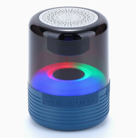 Cadeau d'entreprise promotionnel, portable, alimenté par énergie solaire DC pour haut-parleur V2.1, autonomie de la batterie de 15 à 20 heures, support de téléphone LED RGB, radio FM