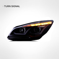 Phares avant LED de haute qualité pour Ford Kuga 2013-2016, ensemble de lentilles bifocales, accessoires en promotion, nouvelle mise à niveau