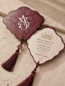 Invitations de mariage de haute qualité avec logo personnalisé, papier épais couché, estampage à chaud, design rivet, <span class=keywords><strong>carte</strong></span> de visite tendance - Product Image 1