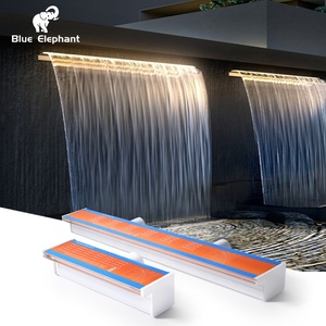 Fontaine d'eau en cascade pour <span class=keywords><strong>piscine</strong></span> extérieure de restaurant, décoration intérieure, <span class=keywords><strong>éclairage</strong></span> pour <span class=keywords><strong>piscine</strong></span> - Product Image 1