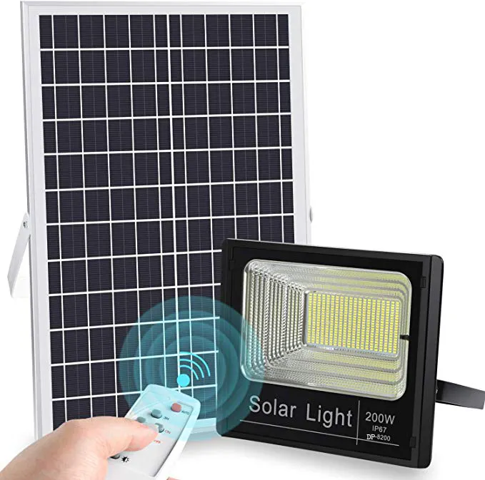 High Quality Wholesale Directly Monocrystalline Silicon Solar Panel Aluminium Waterproof Ip65 100w 200w 300w Solar Flood Light