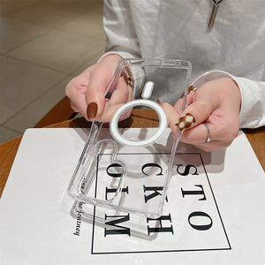 Custodia Magnetica Wireless Trasparente Antiurto per Samsung Galaxy S25 S24 S23 S22 S21 <span class=keywords><strong>Plus</strong></span> S25 S24 S23 S21 FE Ultra - Product Image 5