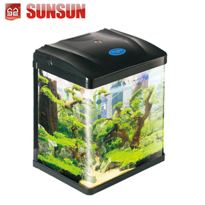 SUNSUN卸売HRシリーズミニおしゃれな魚飼育水槽スクエアエコフレンドリー低騒音5L卓上小型水槽ブラック - Product Image 2