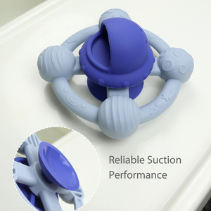 Nouveaux jouets de bain sensoriels en silicone pour bébés, jouet rotatif à ventouse pour tout-petits, OVNI, planète spatiale, pulvérisation d'eau, amusement dans la baignoire - Product Image 3