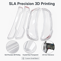 Kit de composants industriels imprimés en 3D SLA, boîtier en résine bleu-gris, prototypage de précision, service OEM ODM en petites séries