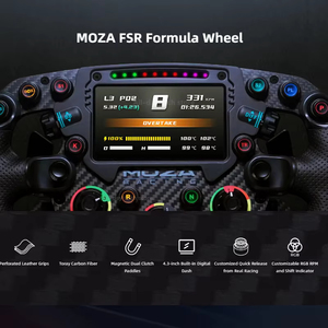 New Moza Racing Fsr2 Formula Wheel 280mm Wheel, Built for Ultimate 4.3-inch Touchscreen Lcd Display Fsr2 Compatible with All - Product Image 3