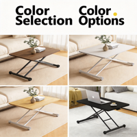 Mesa de Comedor Plegable 3 en 1 Multifuncional y Moderna, Escritorio para Computadora con Altura Ajustable y Ruedas Móviles para Apartamentos Pequeños