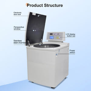 אולטרה במהירות גבוהה 10000 סל "ד סוג רצפה מקורר מכונת צנטריפוגה 6000 מ" ל קיבולת מנוע נירוסטה - Product Image 6