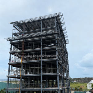 Mehrstöckiges Einkaufs zentrum Vorgefertigtes Stahl gebäude Ausstellungs halle <span class=keywords><strong>2</strong></span>-stöckiges Hotel Stahl konstruktionen Showroom Design - Product Image 1