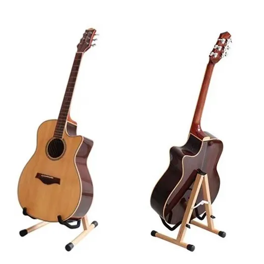 木製ギタースタンドは、アコースティックギターとエレキギター、バンジョー、ジョーケリーリーイシ、マンドリン、バイオリン、クッションに使用されます