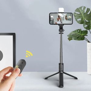 X607 Mini <strong>Selfie</strong> <strong>Stick</strong> Tripod With Wireless Remote and Led Fill Light Compatible With <strong>Android</strong> Smartphones - Product Image 4