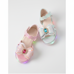 OZKIZ Korean Kids Summer Ribbon Sandals Open Toe <b>with</b> <b>Bow</b> Decoration Fashionable Wholesale for Children 2-6 Years - Product Image 2