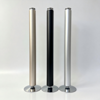 Diffuseur d'huiles essentielles électrique autoportant en aluminium, de type tour, luxueux, colonnaire, de 1 mètre de haut, entièrement en aluminium