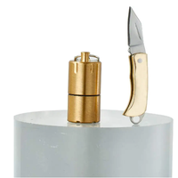 Mini Briquet et couteau pour la survie Gadget d'auto-assistance d'urgence Sophistiqué et pratique