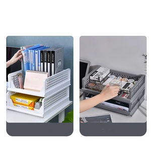 OWNSWING <strong>Stackable</strong> Foldable <strong>Wardrobe</strong> <strong>Storage</strong> Organizer Plastic White <strong>Wardrobe</strong> Shelves Box Clothes Drawer <strong>Storage</strong> for Home - Product Image 3