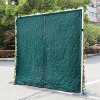 LFB1746-1 Rose rouge orange 3d 5d Mur de fleurs en toile de fond 8 pieds X 8 pieds Rouleau de mur de fleurs en toile de fond Mur floral pour mariage en plein air