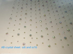 Hotfix strass foglio di ferro su cristallo a SS6 SS16 Multi formato sparsi Hot Fix lenzuolo per camicie abiti Jeans felpe con cappuccio - Product Image 6