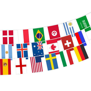 Striscione Personalizzato per Eventi Calcistici, Bandierine Decorative di Tutti i Paesi per la Coppa <span class=keywords><strong>del</strong></span> Mondo di Calcio USA - Product Image 1