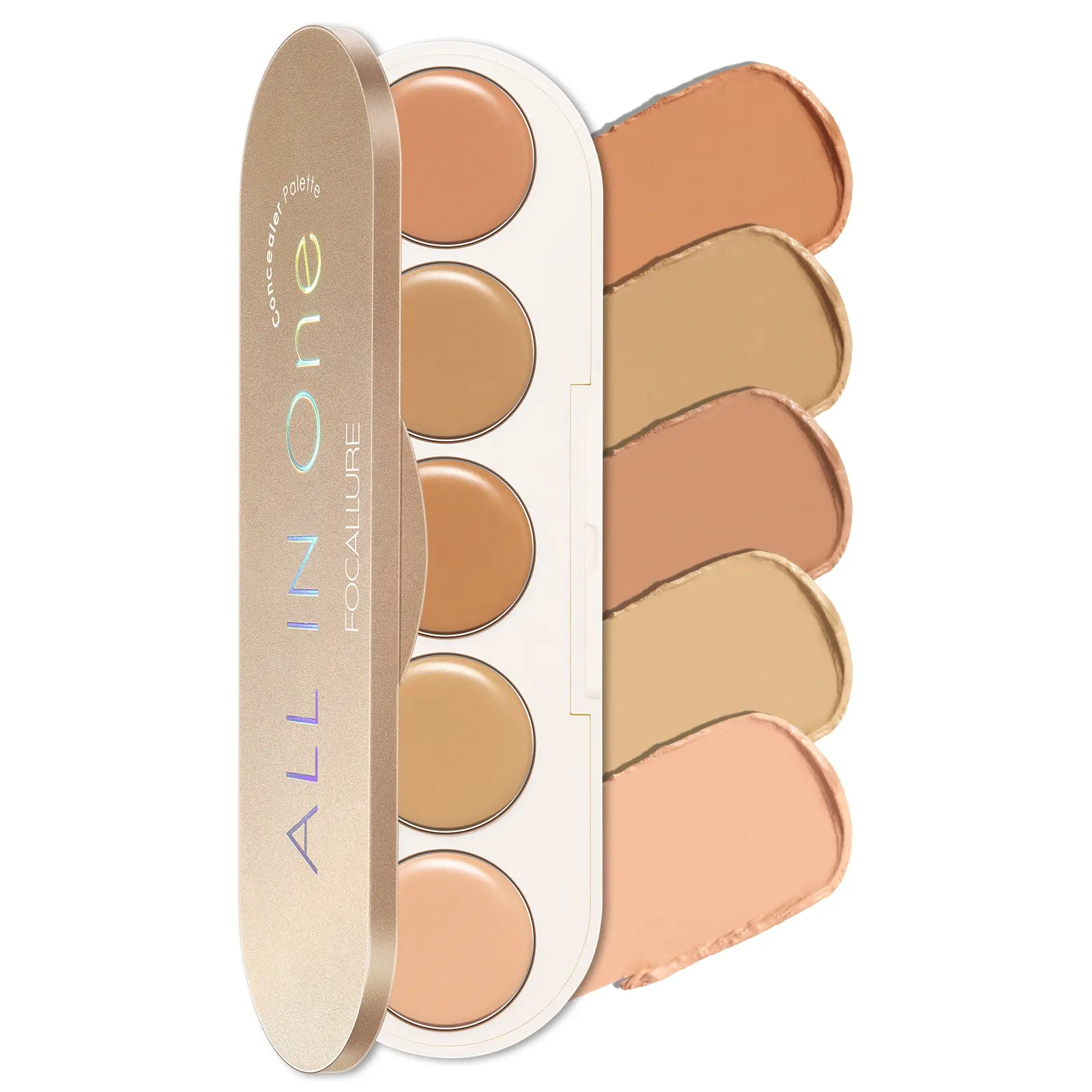 Focallure FA299 All In One Cream Eye Base Concealer Rose Gold Palette Professional Makeup