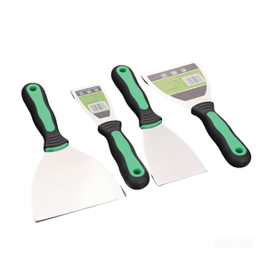 Kit de herramientas de construcción económicas: espátulas de masilla con mango de goma suave, <span class=keywords><strong>herramienta</strong></span> <span class=keywords><strong>para</strong></span> juntas, raspador de suelo de acero inoxidable <span class=keywords><strong>para</strong></span> paneles de yeso - Product Image 3