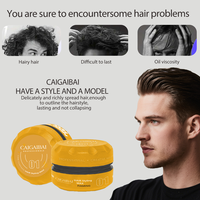 Pommade pour cheveux de marque privée Pommade à base d'eau de qualité supérieure à fixation forte Cire de pommade pour cheveux ondulés pour hommes