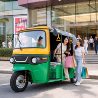Tricycle électrique 4000W avec moteur AC, batterie LFP 72V 120Ah, vitesse de 55 km/h, pour le transport routier en Asie du Sud-Est, utilisation par les concessionnaires, approvisionnement des concessionnaires