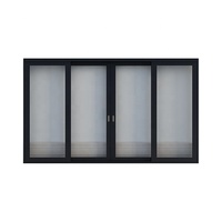 Puertas y Ventanas Personalizadas al por Mayor de Fábrica, Ventana Corredera de Aluminio con Vidrio Templado