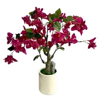 Kleine Hochzeits-Tischdekoration Künstlicher Bougainvillea-Blütenbaum Kunstblumen-Dekorationen für Zuhause Büro Hotel Garten Bar