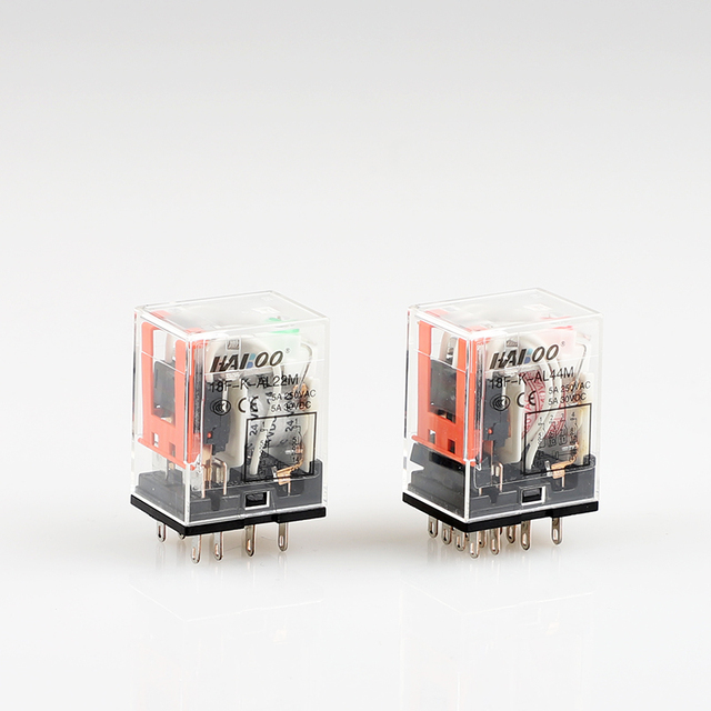 HABOO MY4NJ 14PIN 4DPDT Electronic Micro Mini Electromagnetic Relay 5A Coil  DC12V DC24V AC110V 220V 380V