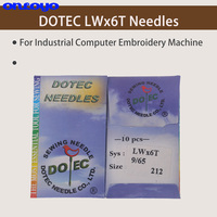 Aiguille courbe Dotec LWX6T (LWX2T, 29BL, SY7395), 20 pièces, pour machines à coudre portatives à point de CM-101 75T, CM-364