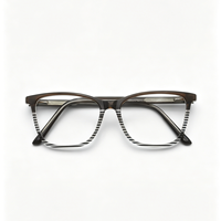 Montures de lunettes vintage œil de chat à rayures écaille de tortue