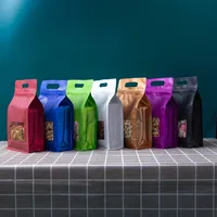 Emballage alimentaire refermable en aluminium imprimé sur mesure avec fermeture éclair pour sushis, lait, aliments pour animaux, gelée