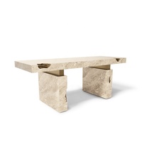 Personnalisé Moderne De Luxe Italien Art Déco Empire Blanc Métal Marbre Table Bureau À Domicile Bureau À Manger Utilisation Fait Pierre De Qualité