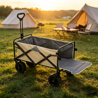 Chariot pliable imperméable pour jardin, plage, pêche, camping, courses, bagages à main, OEM