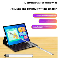 Stylet universel télescopique en alliage, pointeur rétractable capacitif pour tablette et ordinateur, bâton de lecture tactile en métal pour