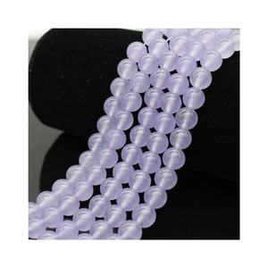 Cuentas redondas de <span class=keywords><strong>Jade</strong></span> <span class=keywords><strong>violeta</strong></span> de grado AAA, cuentas sueltas de moda para pulsera, joyería, <span class=keywords><strong>piedra</strong></span> de alta calidad de 8mm, 10mm, 12mm - Product Image 1