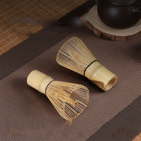 Fouet à Matcha en Bambou Naturel à 120 Dents, Fouet Mélangeur pour Thé Vert, Chasen, Prix Usine