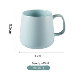 Estilo Nórdico Personalização Sublimação Logotipo Simples Colorido Fosco Cor Sólida Café Porcelana Cerâmica Caneca Copo - Product Image 6