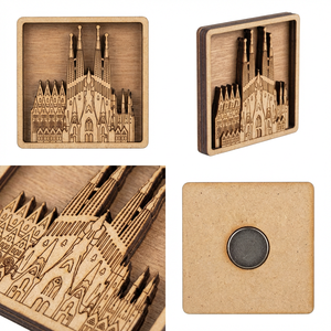 Imán de nevera de madera MDF 3D de primera calidad, cortado con láser, mayorista para tiendas de souvenirs - Product Image 6