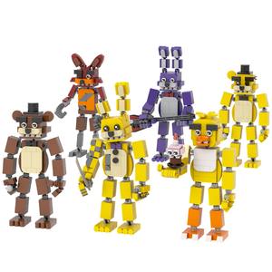 Bloques de Construcción MOC de Anime FNAF: Marionette, Nightmarionne, Springtrap, Golden Freddy, Fazbear, Chica, Foxy, Bonnie, Juguetes para Niños - Product Image 5