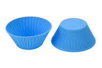 Moule à muffins rond en silicone de qualité alimentaire, résistant aux hautes températures, compatible four, moule à gâteau DIY