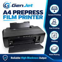 Printer Film Prepress GenJet A4 Compact dengan Output Kepadatan Hitam Tinggi untuk Sablon, Pad Printing, dan Pelat Etching