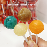 Soda smaak lolly's 21g 50 stuks per pot gemengde fruit harde snoepjes casual snack groothandel zoete snack