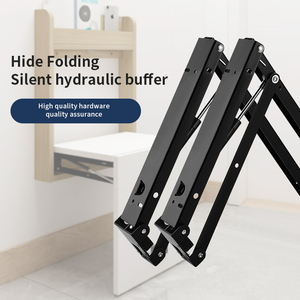 Zapatero Moderno con Banco Plegable para Montar en la <span class=keywords><strong>Pared</strong></span> con Amortiguación y Herrajes de Acero Laminado en Frío para Cocina y Sala de Estar - Product Image 2