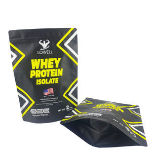 Doypack-bolsa de aluminio para almacenamiento de alimentos, bolsa con cremallera, color negro mate - Product Image 2