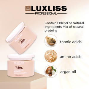 Maschera per Capelli LUXLISS Taninoplastia, <span class=keywords><strong>Trattamento</strong></span> Professionale con Aminoacidi per Riparare Capelli Danneggiati, Lisciante con <span class=keywords><strong>Cheratina</strong></span> e Tanino - Product Image 3