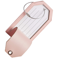 Étiquette de bagage personnalisée pour valises, accessoires de voyage en cuir pour femmes, étiquettes de bagages roses drôles, étiquettes mignonnes pour valises