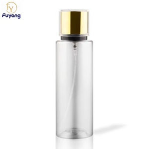 Botella de Spray PET Cilíndrica con Logotipo Personalizado, Tapa Dorada, Cara Plateada Blanca, Bomba para Tónico Facial, Sellador de Perfume en <span class=keywords><strong>Aerosol</strong></span> de 150 ml, Impresión Digital - Product Image 1