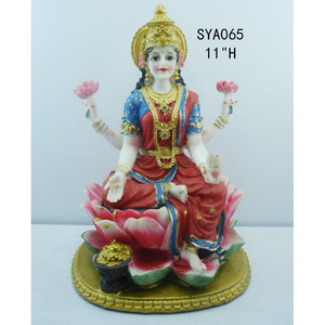 最新の1メートル高の大型宗教用樹脂製手描き耐久性のある座像ガネーシャ像、ディワリ用ヒンドゥー教の神、ウィルケン - Product Image 6