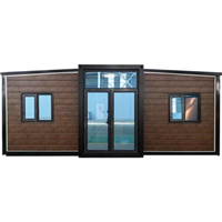 Maison conteneur mobile à double aile extensible pour hôtels, bureaux, villas et immeubles de bureaux - Conception de ferme résistante au vent et imperméable